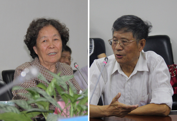 钟先生生前友好、历史学家尚钺教授的子女尚嘉兰、林玉环研究员发言